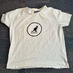 Kangol Womens Size XL White T-Shirt